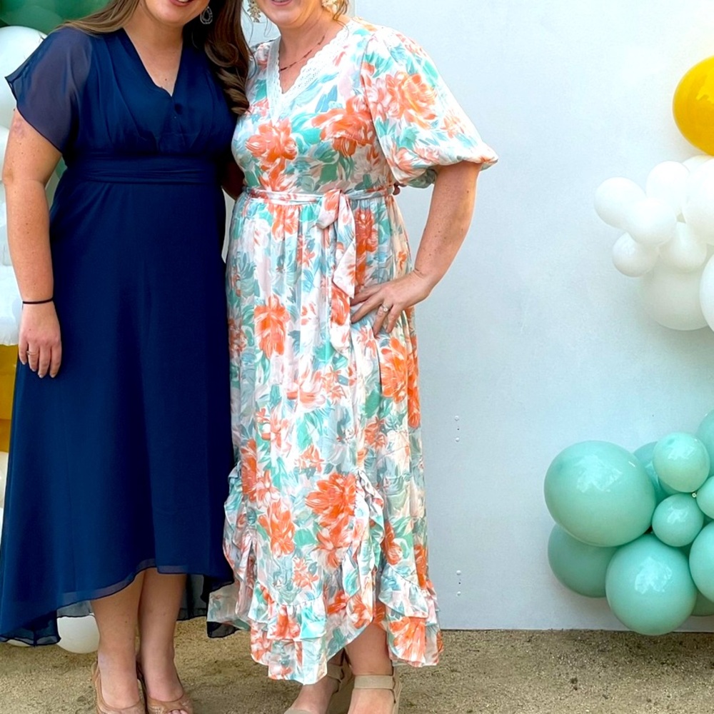 Polagram floral dress- perfect for a garden party!